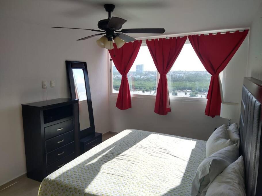 Hermoso Condo De 2 Habitaciones Frente Al Caribe Cancún Buitenkant foto
