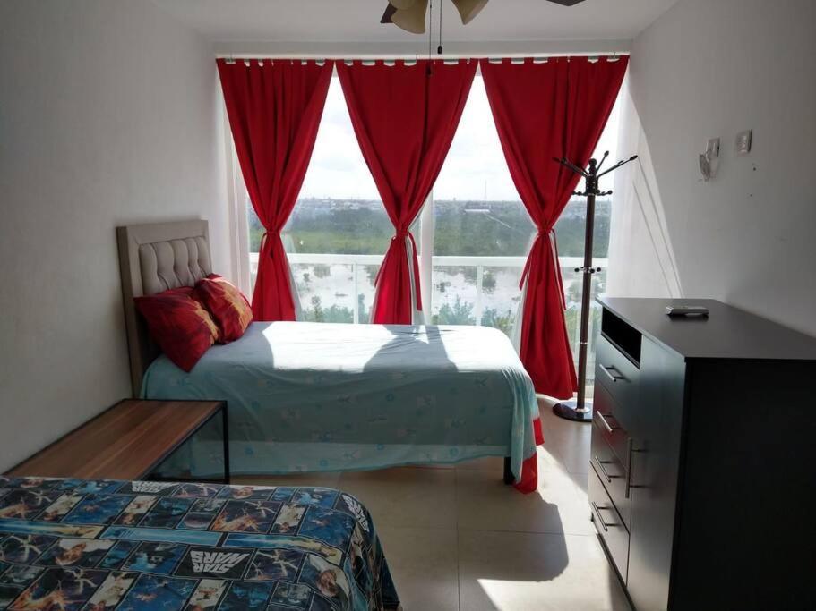 Hermoso Condo De 2 Habitaciones Frente Al Caribe Cancún Buitenkant foto
